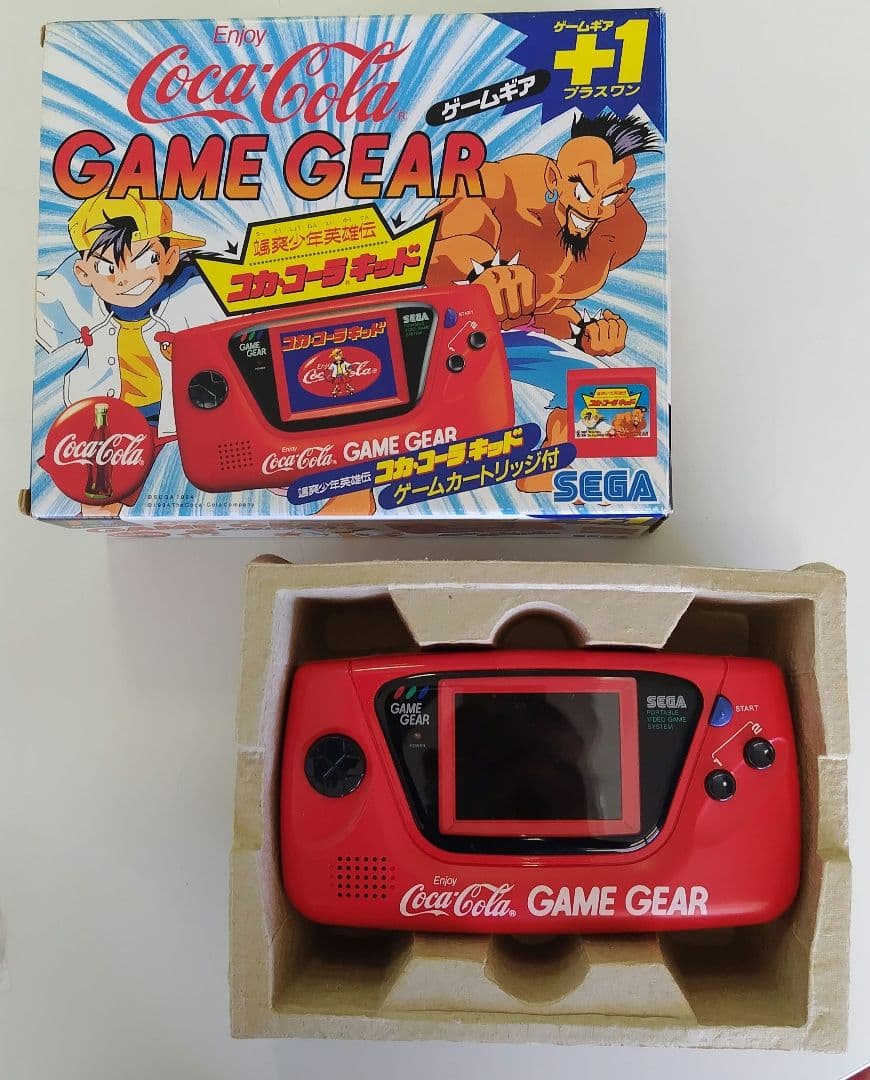 【電池付】コカ・コーラキッド　ゲームギア　箱、説明書完備　平成初期レトロ