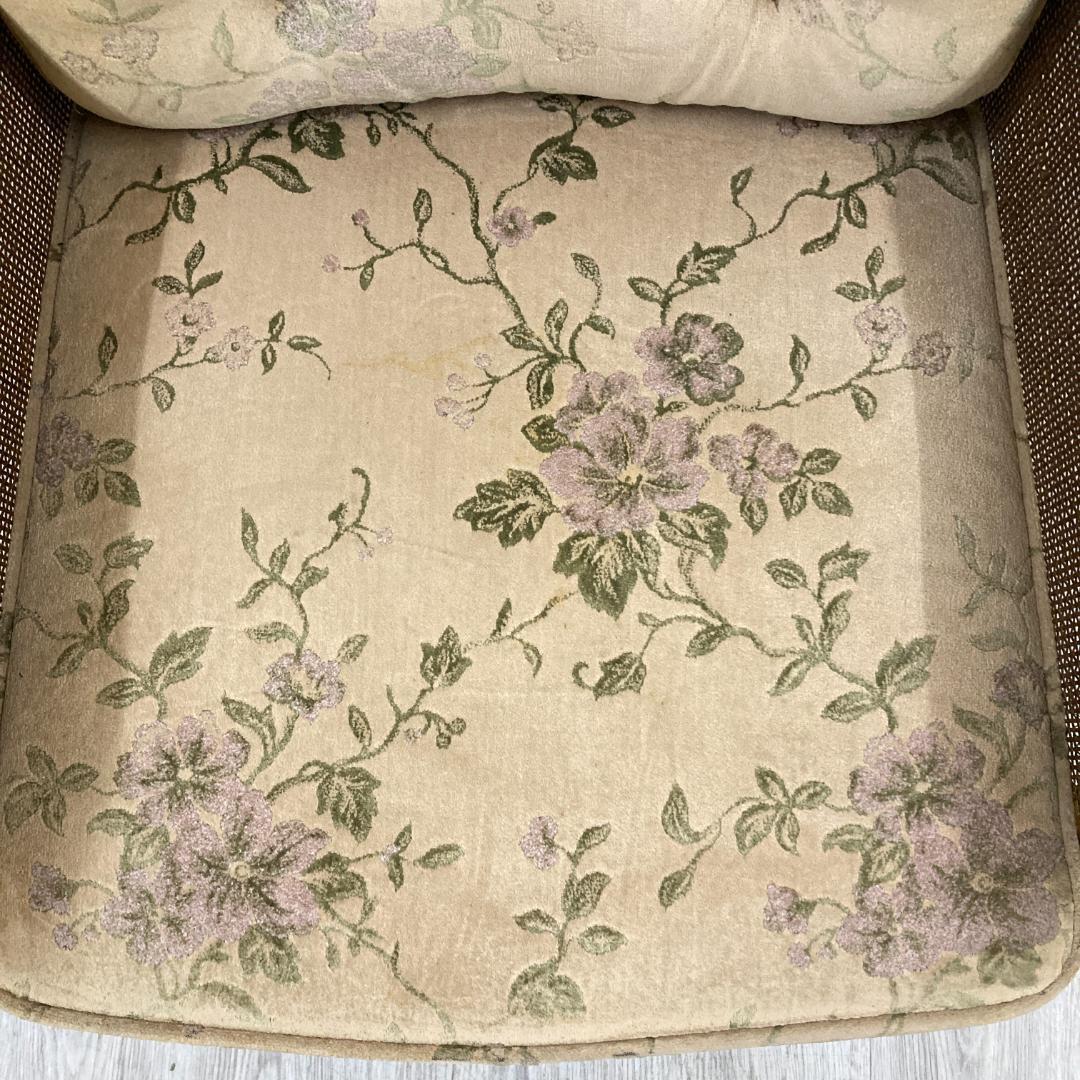 【カリモク】オールド　コロニアル アームチェア　1人掛けソファ 椅子 ①