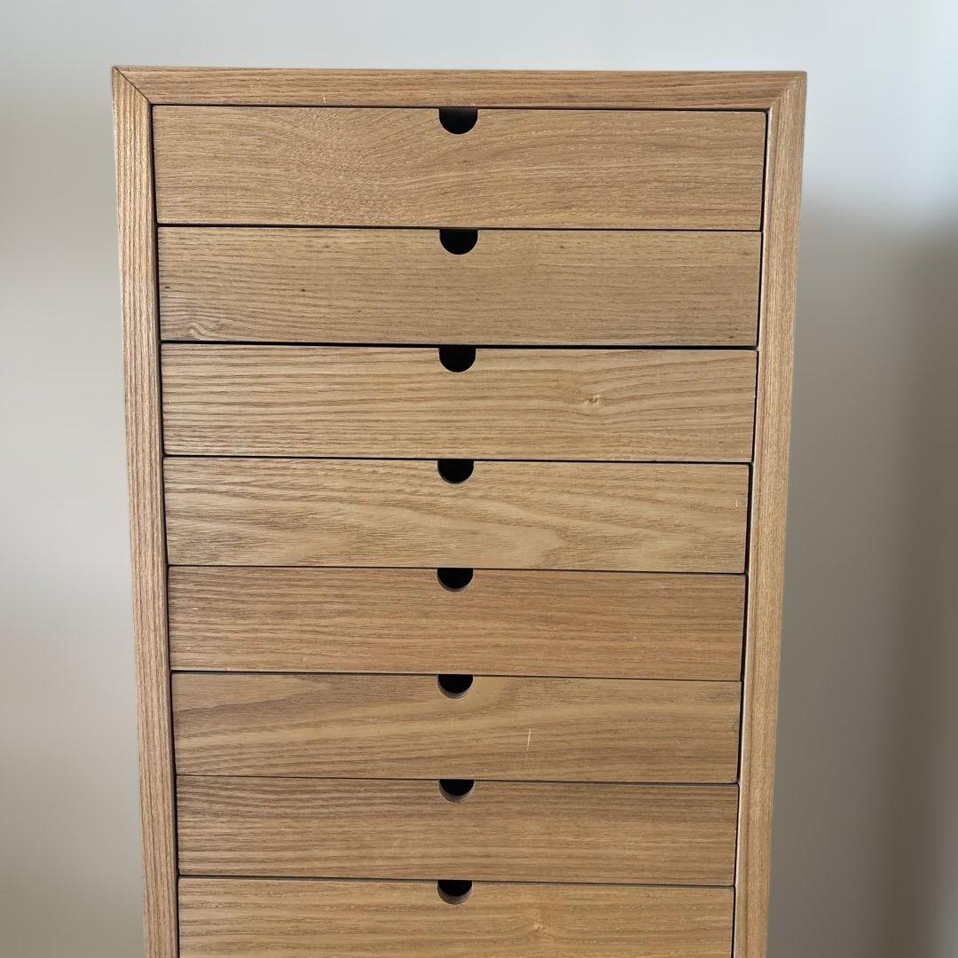 多段 ナチュラル木製 引き出し10段チェスト　ととのうチェスト