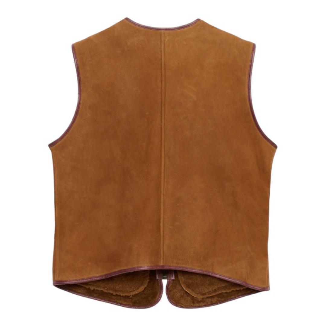 GDC VEGAN MOUTON VEST ブラウン 木村拓哉