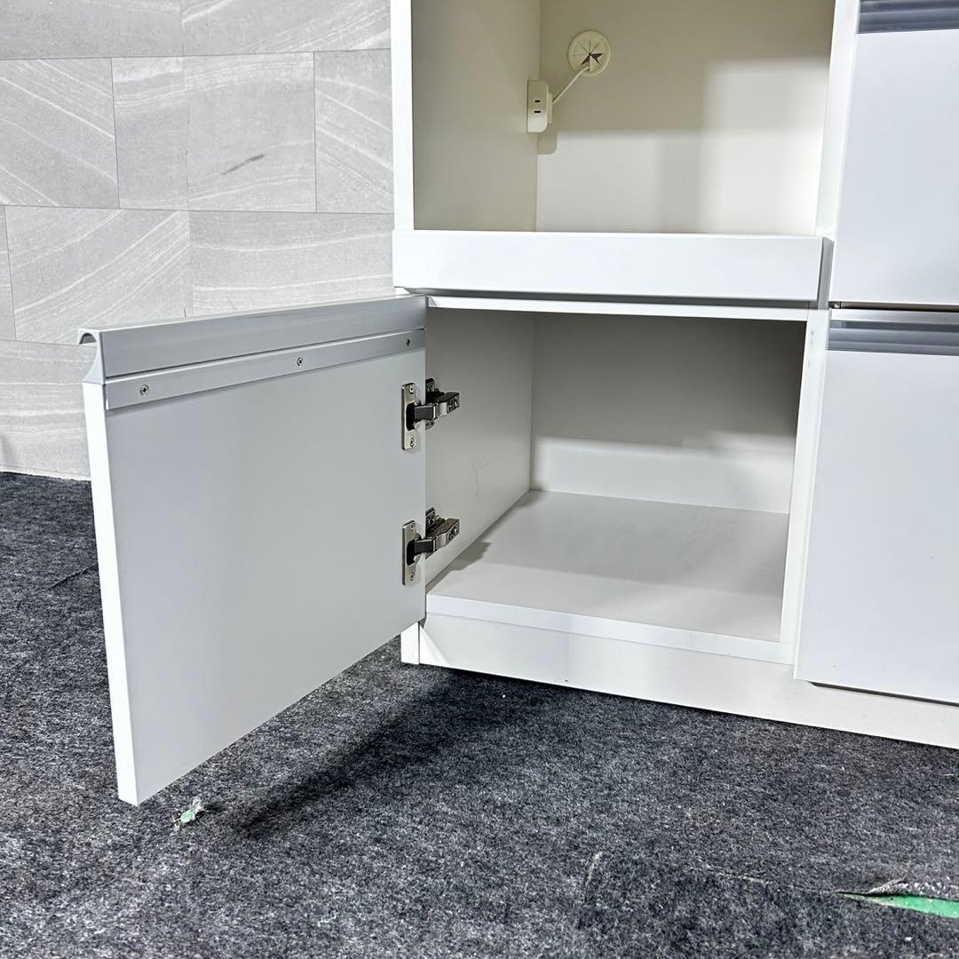 引取限定価格 松田家具 食器棚 メッカ 幅100cm シンプルd4948