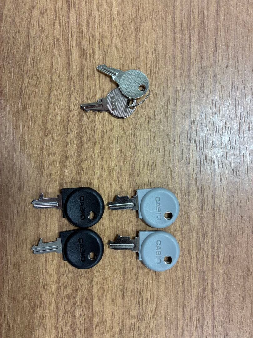 CASIO レジスター ホワイト 鍵付き　動作確認済　初期化済