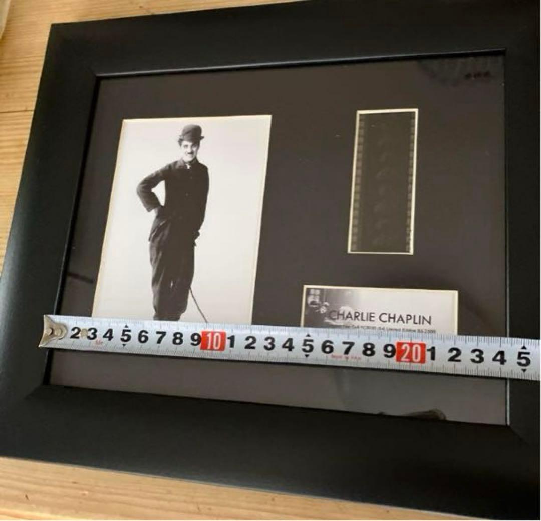 チャップリン　ビンテージ　写真　フイルムセル　額