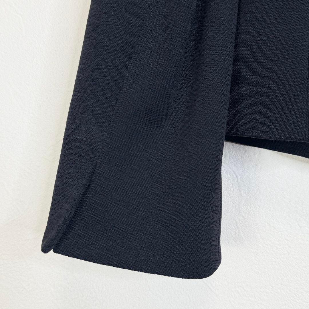 Reflect大きいサイズ ウール混生地 匠ジャケット 黒