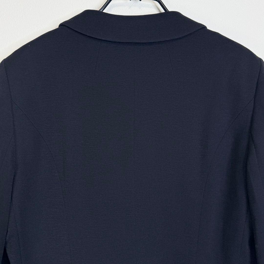 Reflect大きいサイズ ウール混生地 匠ジャケット 黒