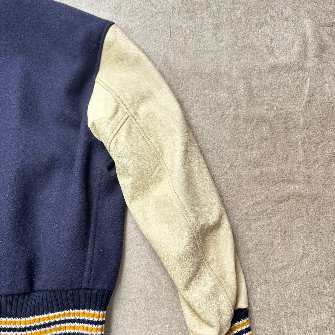 Albion award Jacket スタジャン 36 リアルレザー usa製