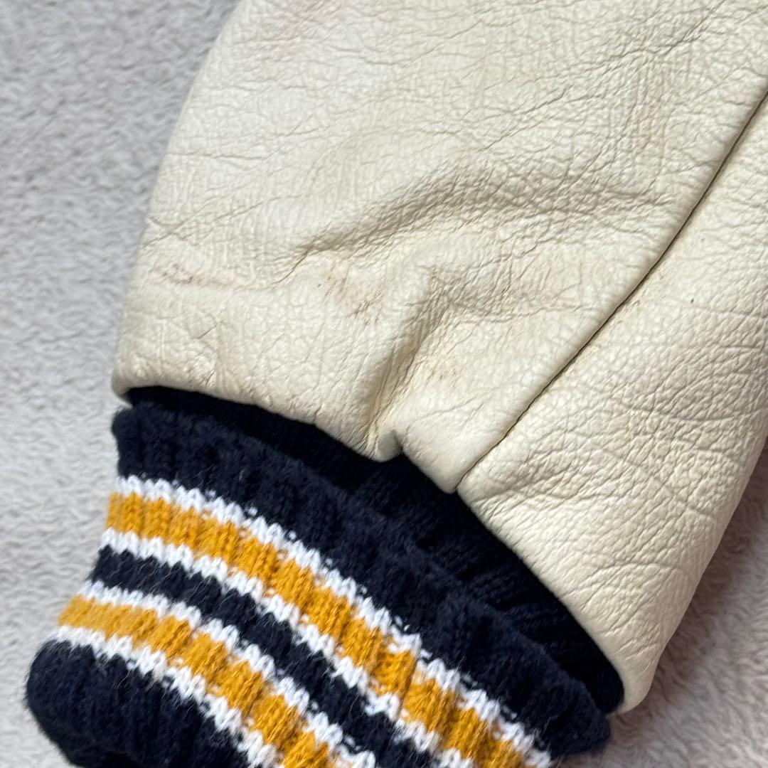 Albion award Jacket スタジャン 36 リアルレザー usa製