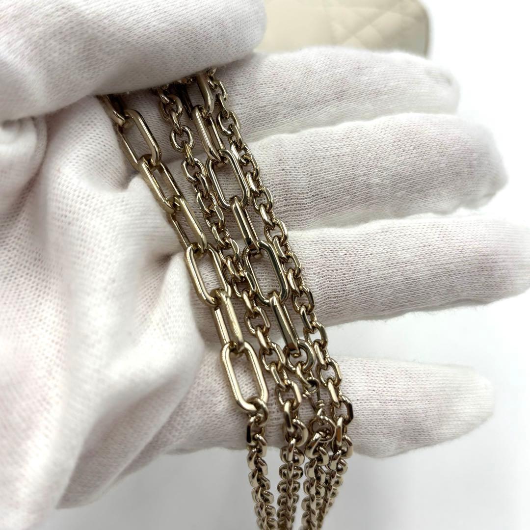 美品✨Dior カナージュ デイリー チェーンウォレット ポーチ