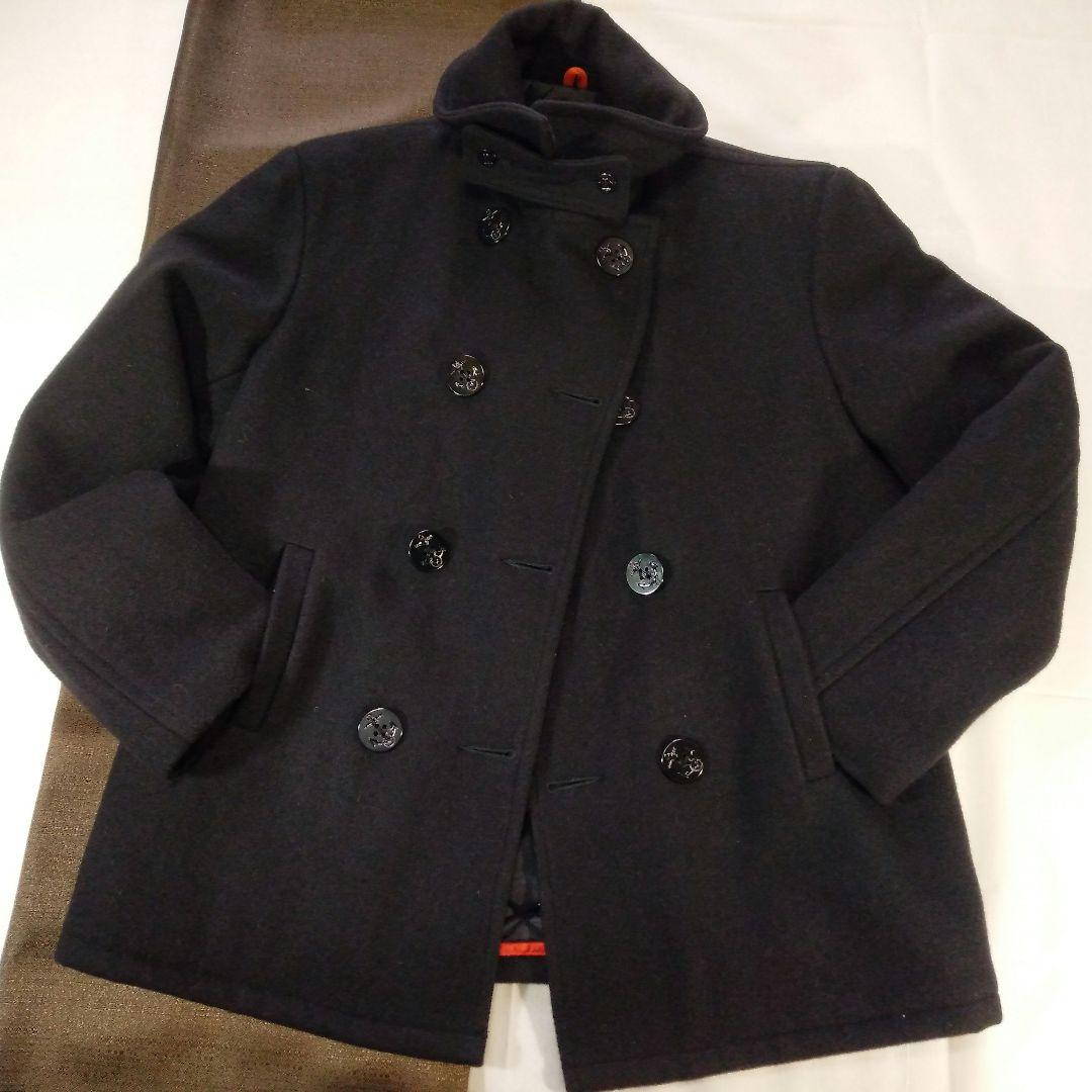 ビームス　フィデリティ　Pコート　　　ブラック