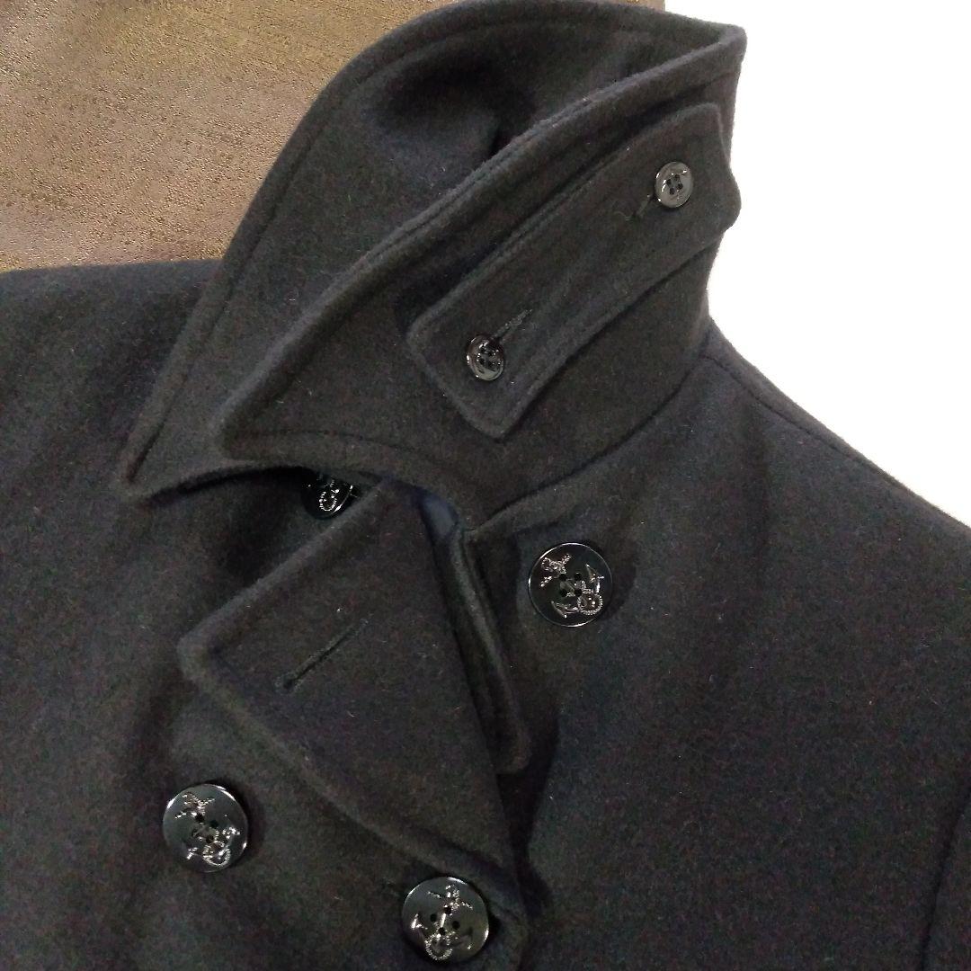 ビームス　フィデリティ　Pコート　　　ブラック