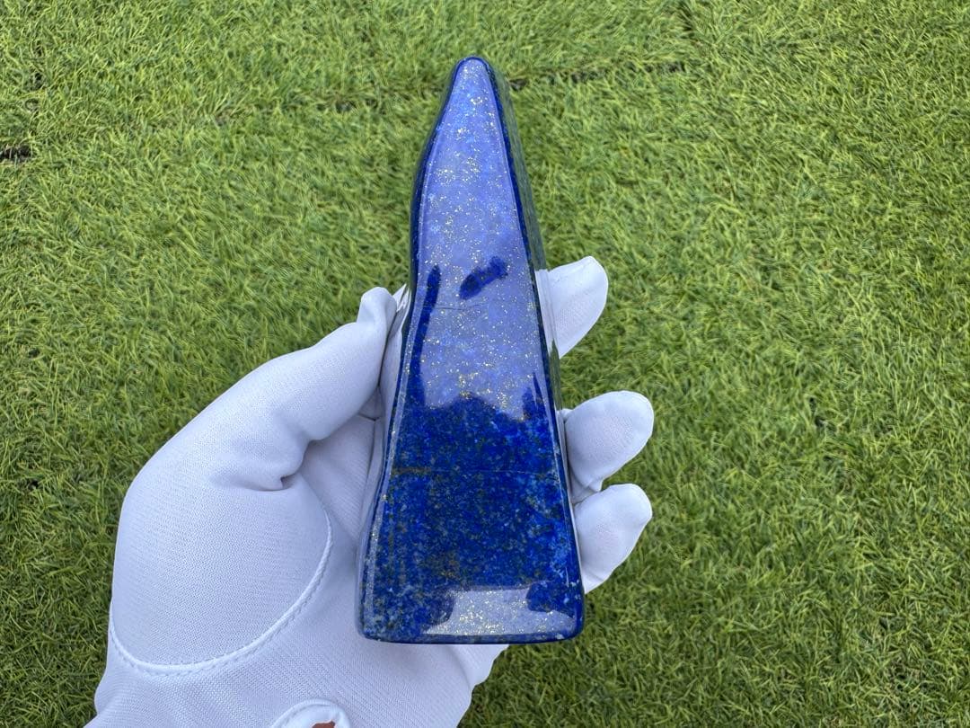 大型 ラピスラズリ 高品質 原石 磨き石 アフガニスタン産 鑑賞石 天然石