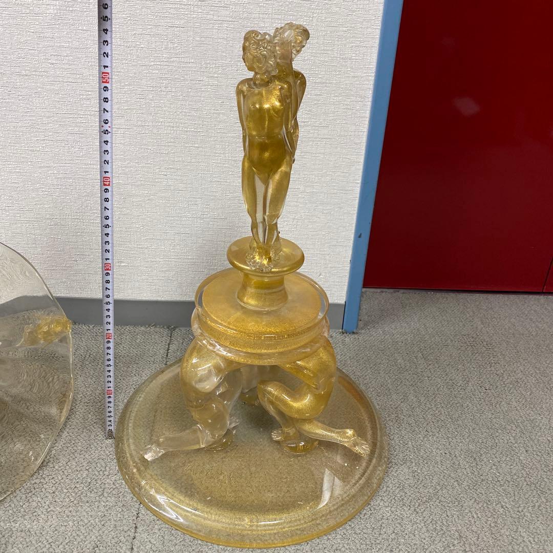 19世紀　ヴェネチア　コンポート　特大品　タトチ　東さ8-0107④