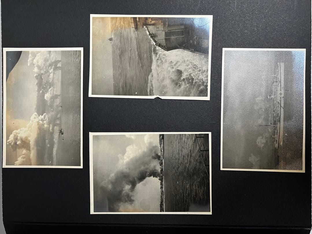 戦前【海軍古写真帖】生写真約100枚、広東、黄浦、厦門