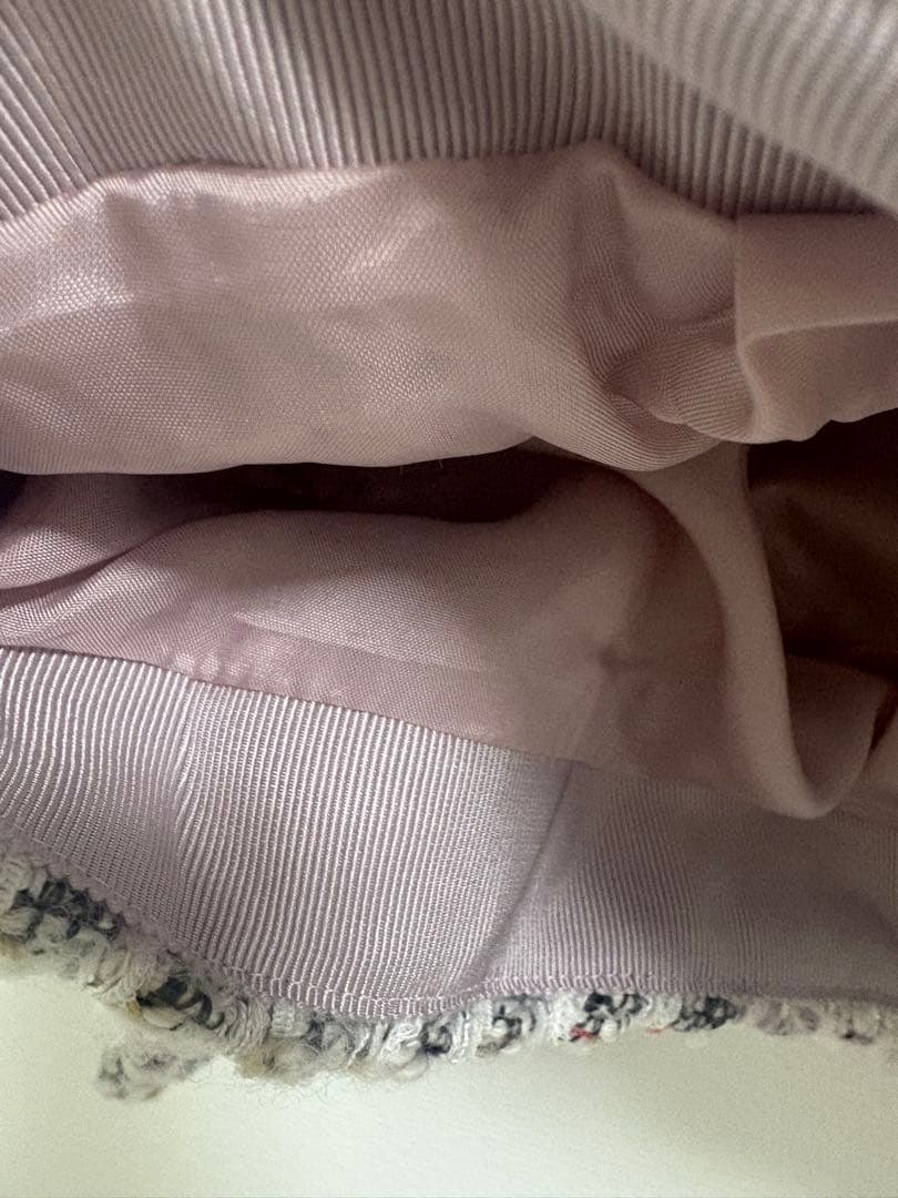 TOMORROWLAND ワッフルファンシーツイード ジップアップブルゾン