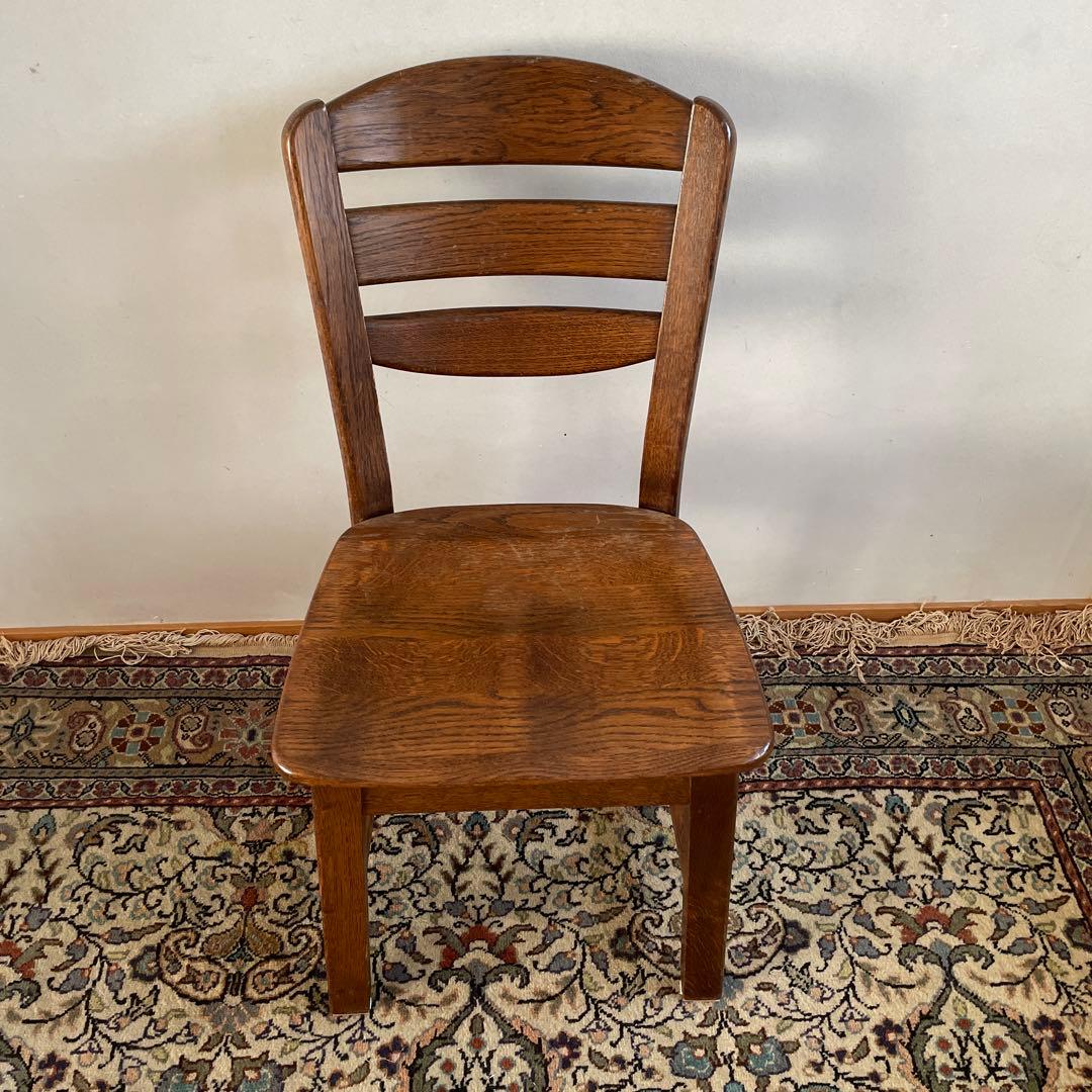 ④ オランダ製　ダイニングチェア　オーク材　無垢材