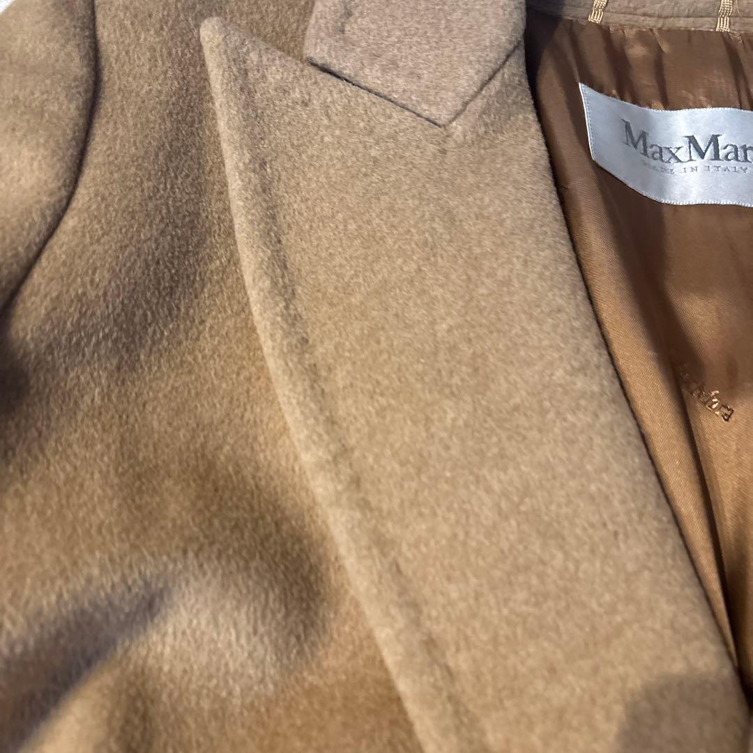 MAXMARA 白タグ　ベルテッドコート