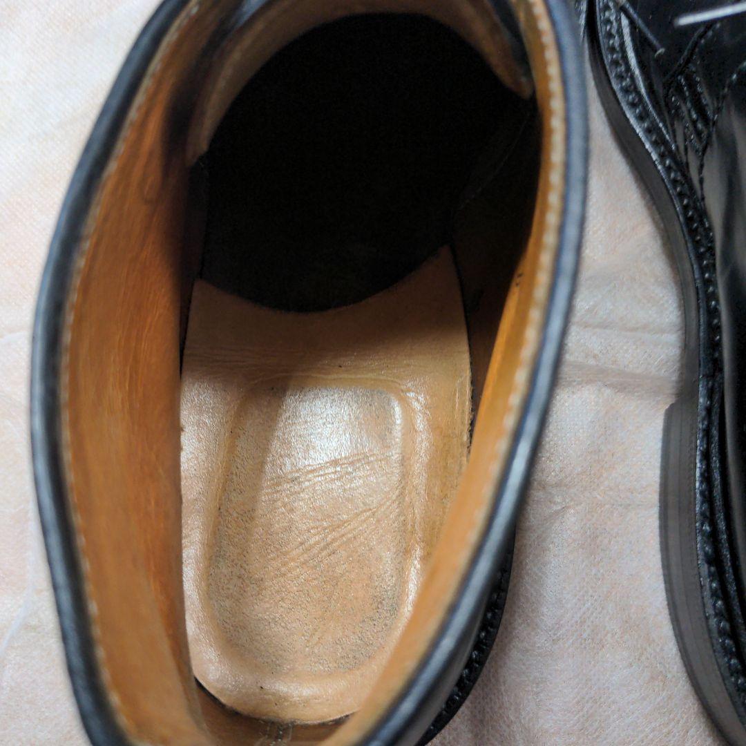 オールデンコードバン　黒チェッカブーツ　サイズUS8D