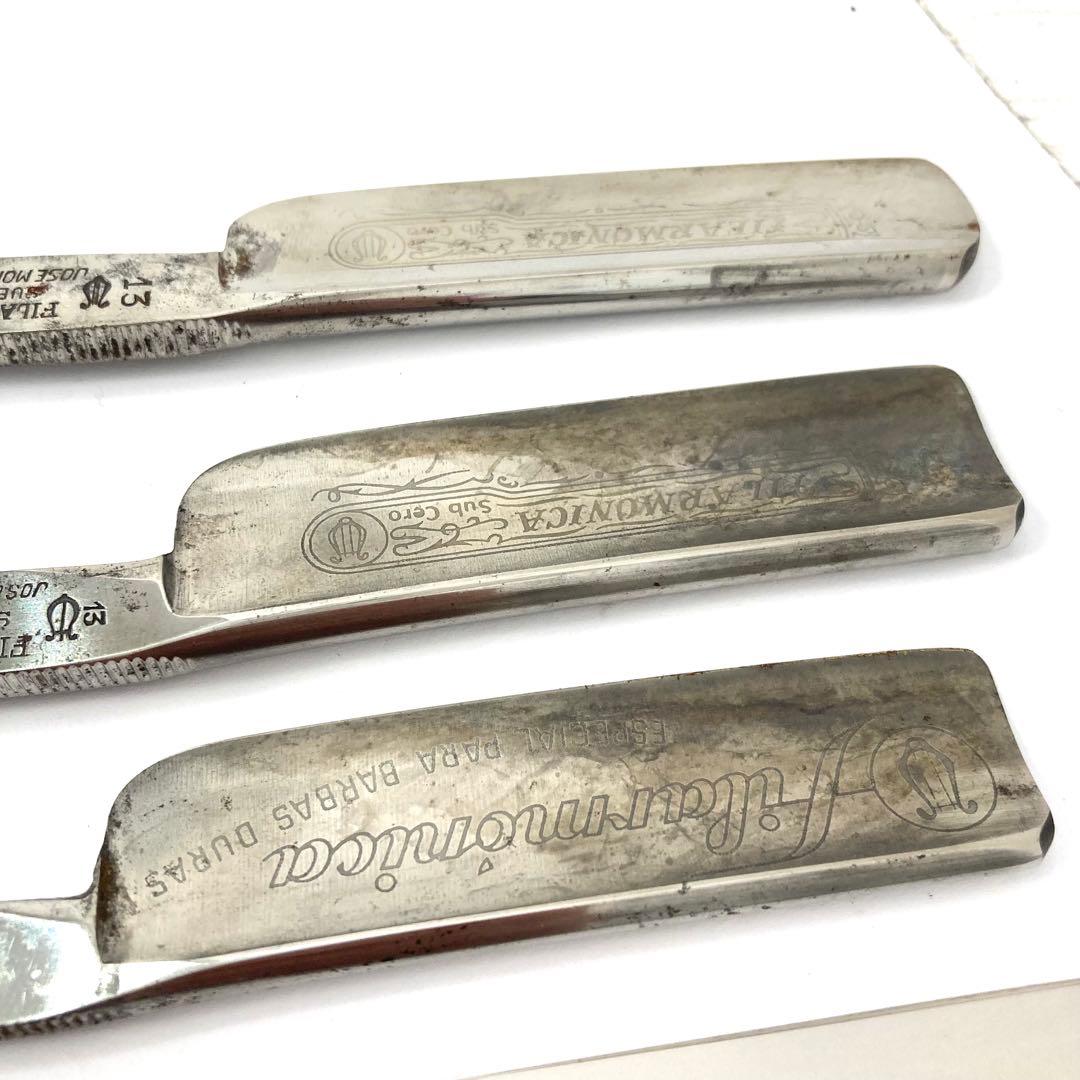 剃刀セット 6本 ステンレス鋼 ケース付き◇