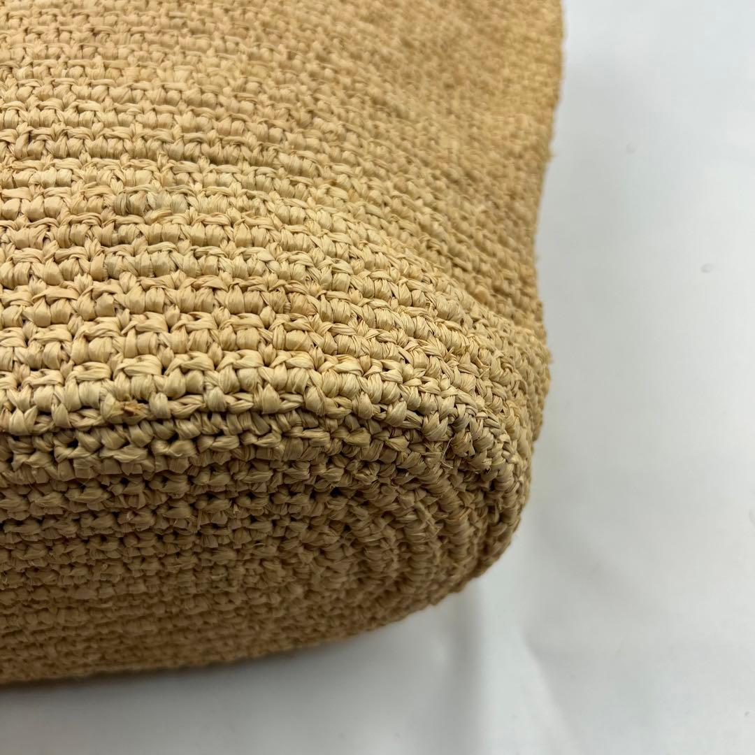 【美品】 ヘレンカミンスキー ラフィア カゴバッグ チャーム　トートバッグ　金具