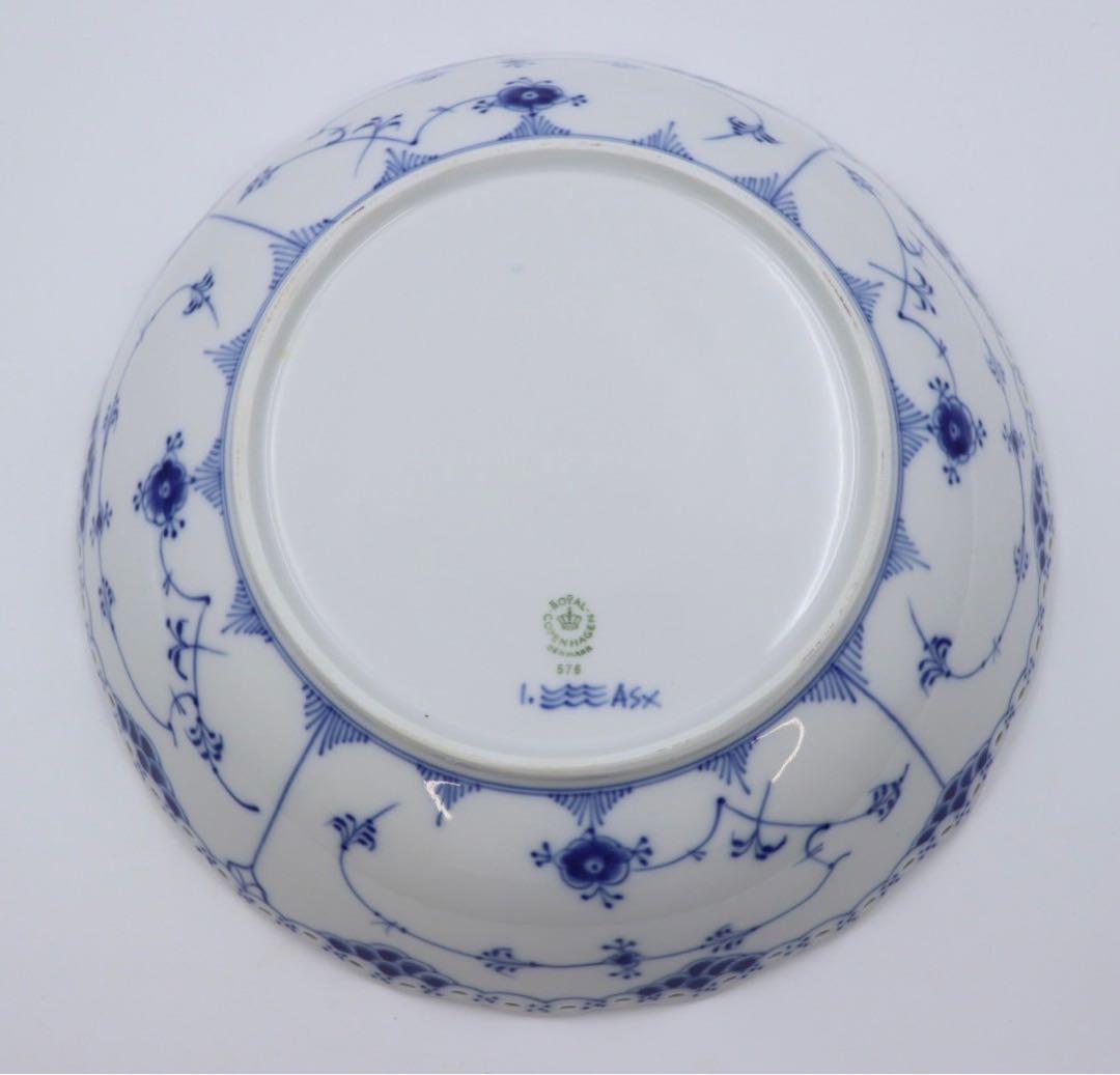 ロイヤルコペンハーゲン　ブルーフルーテッド　フルレース　ボウル　大型　28cm