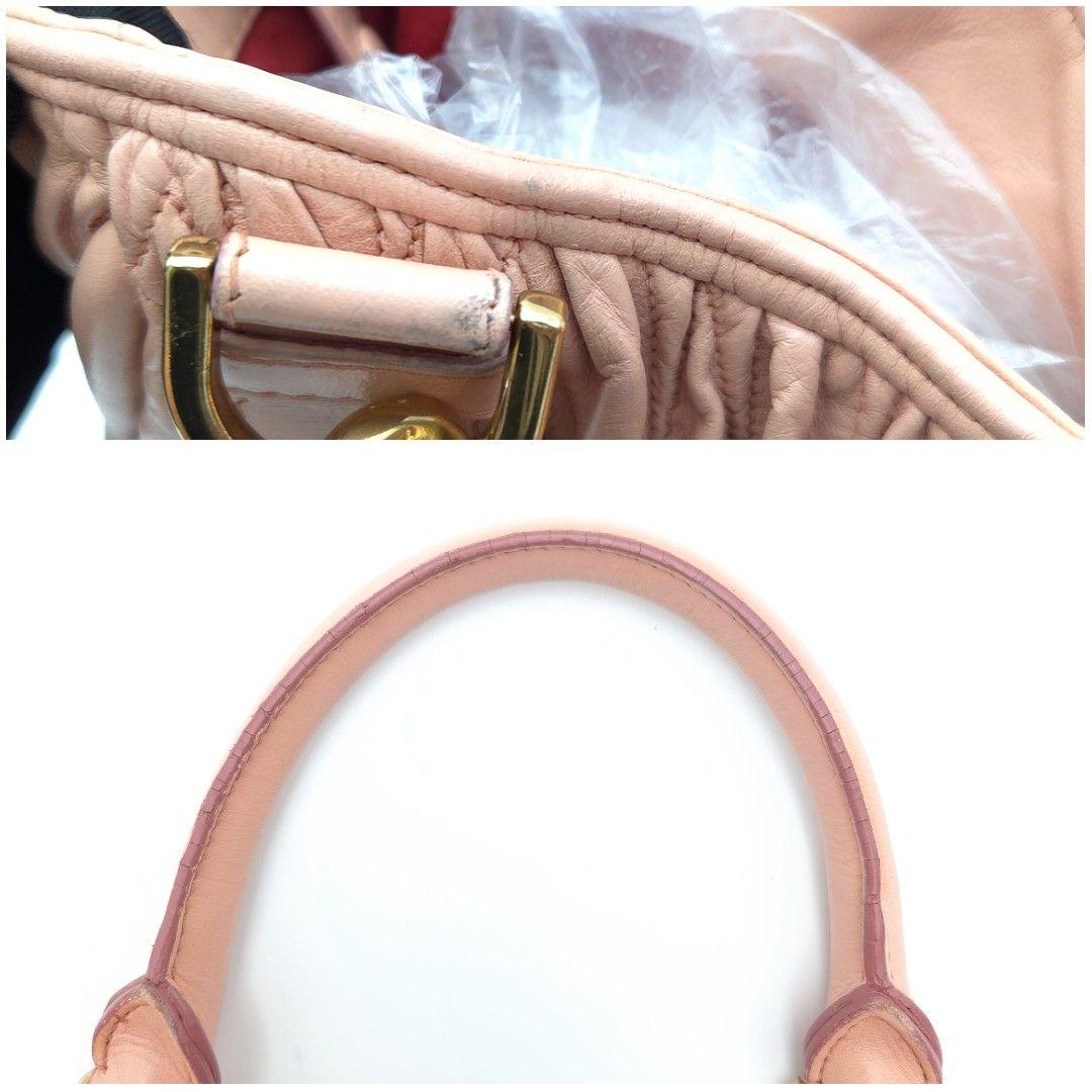 良品✨BALLY ショルダーバック トートバッグ ギャザー ロゴチャーム レザー