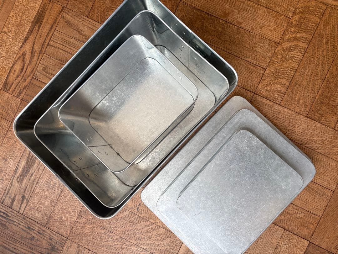 MATSUNOUYA トタン米びつ3個セット