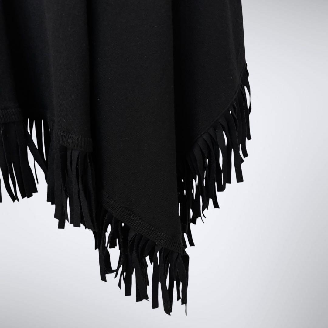 ら*だ様 MM6 Margiela メゾンマルジェラ　ポンチョ　フリンジ　カシミ