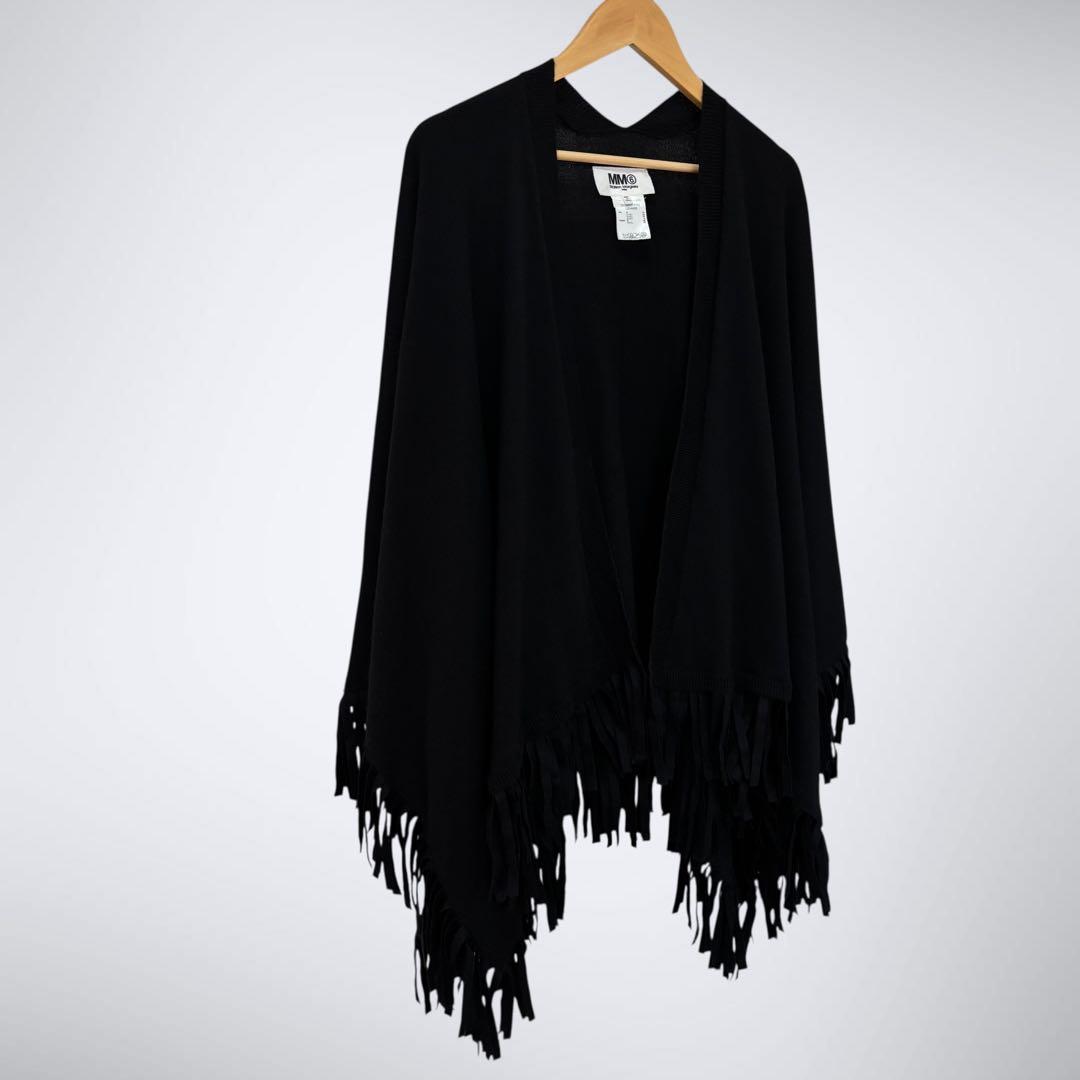 ら*だ様 MM6 Margiela メゾンマルジェラ　ポンチョ　フリンジ　カシミ