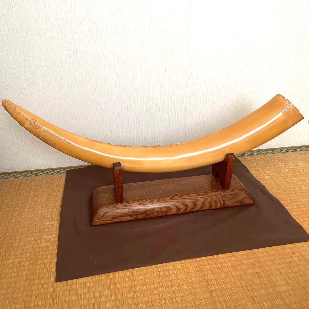 【送料無料】象牙風　七福神　置物　台付