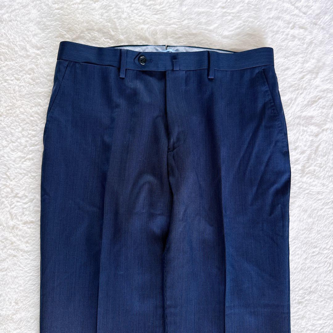 【ビームスハート】スーツ 3ピース マーティンソン生地 ネイビー 48サイズ