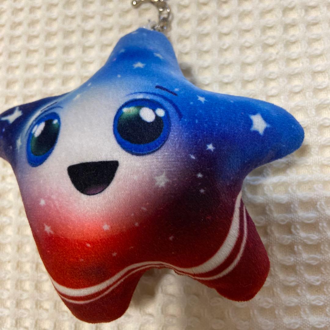 大阪万博　アメリカ館パビリオンマスコットキーホルダー　スパーク⭐︎EXPO2025