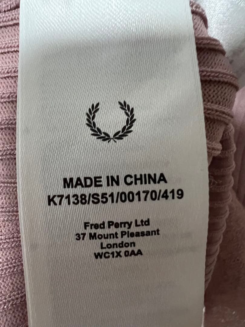 【フレッドペリー】Sheer Trim Knitted Shirt K7138