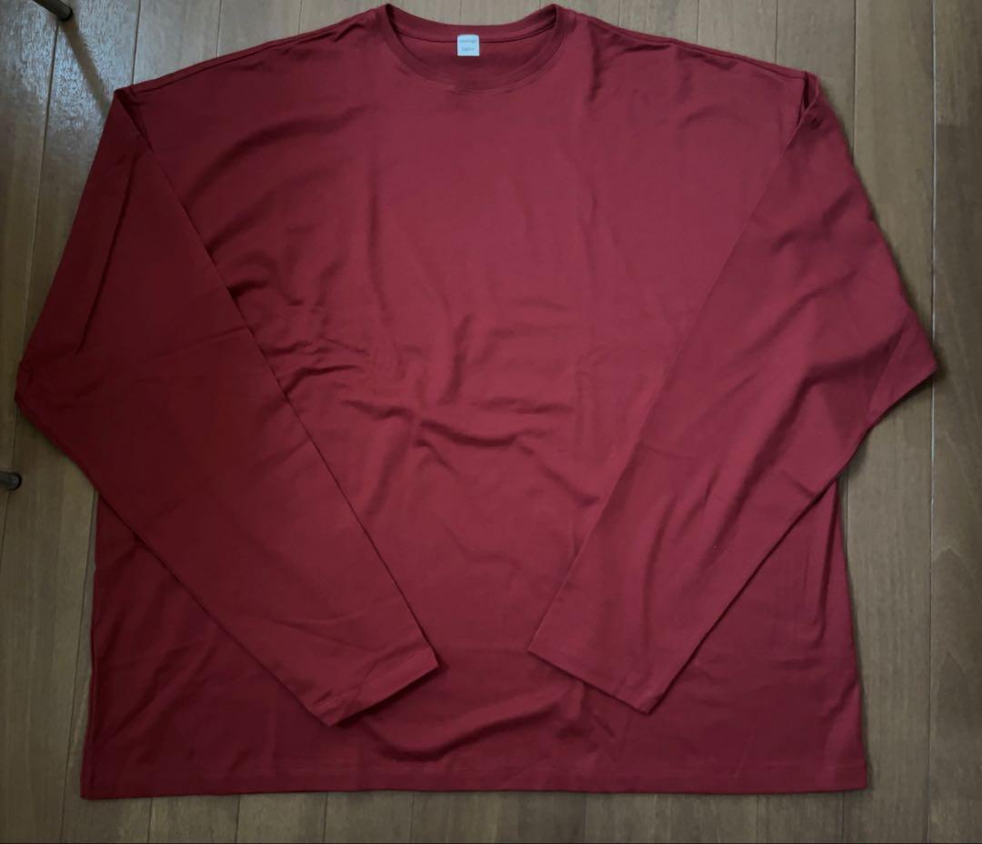 【thehighlights】lite 'big LS tee' red ロンT