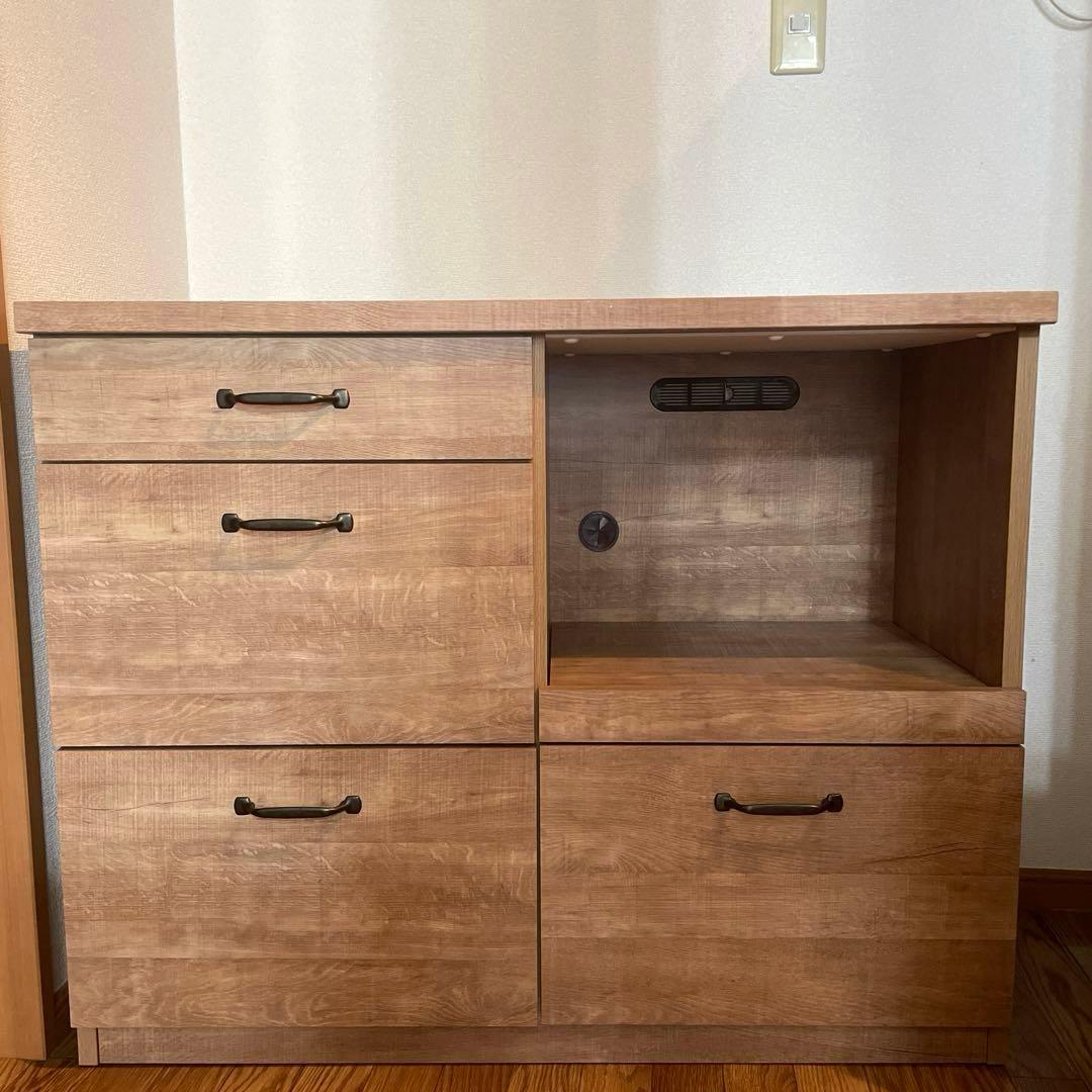 【極美品】 【直接引取り大歓迎】LOWYA 食器棚 キッチンカウンター 国産