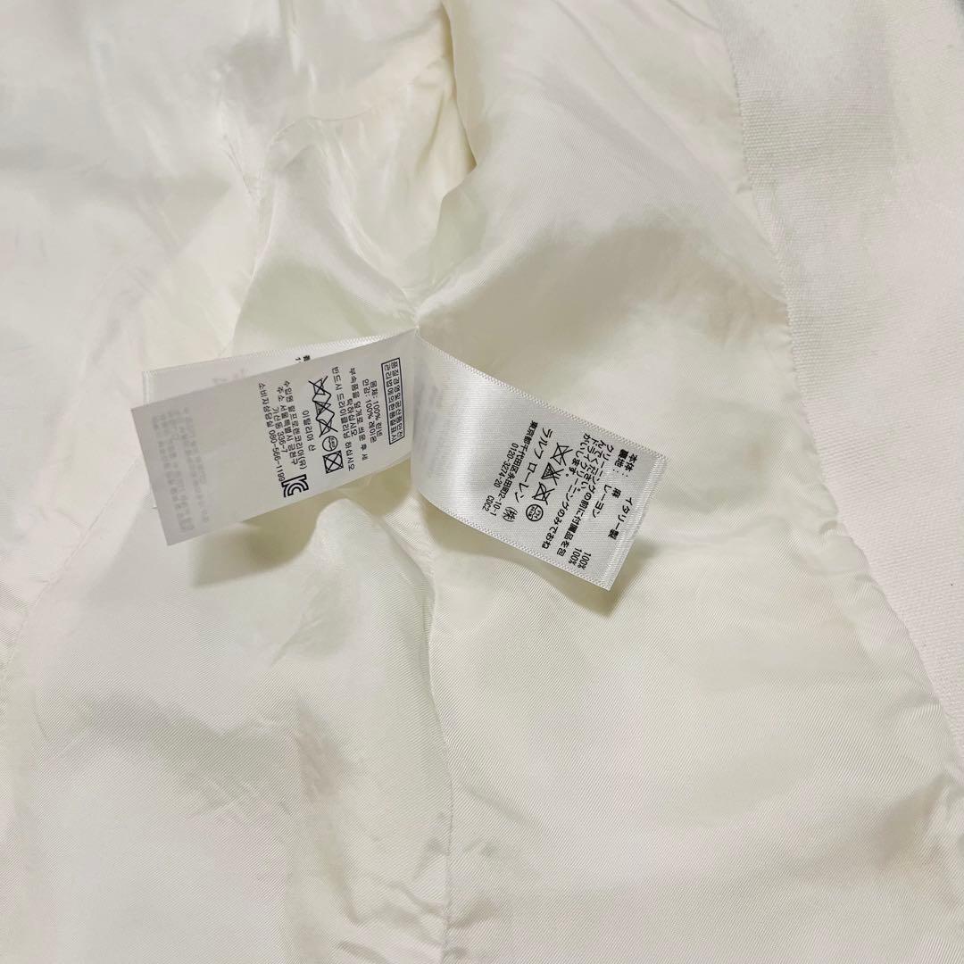 【美品】poloRalphLaurenイタリア製リネン白ジャケット現行タグM