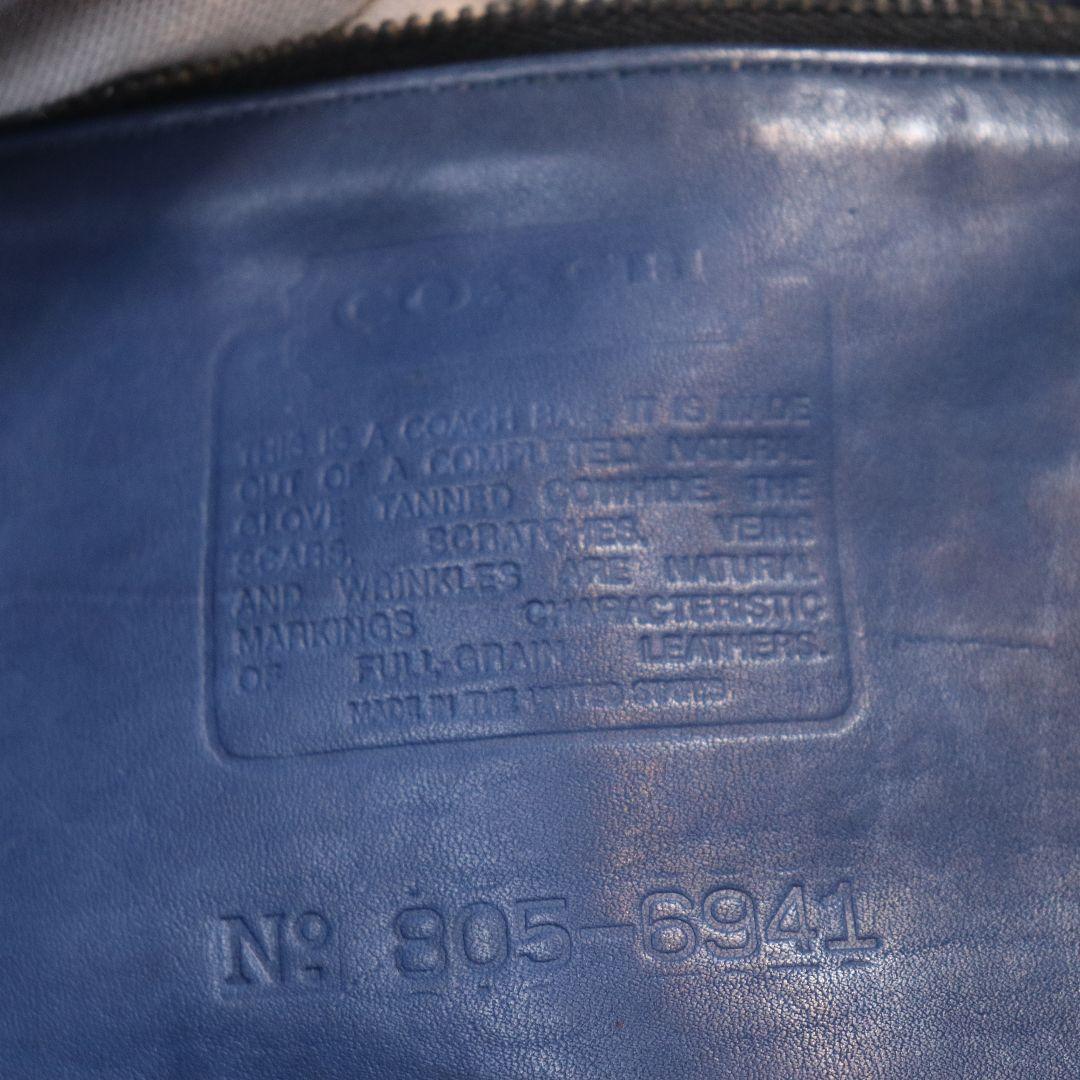 バッグ VINTAGE OLD COACH Blue shoulder BAG