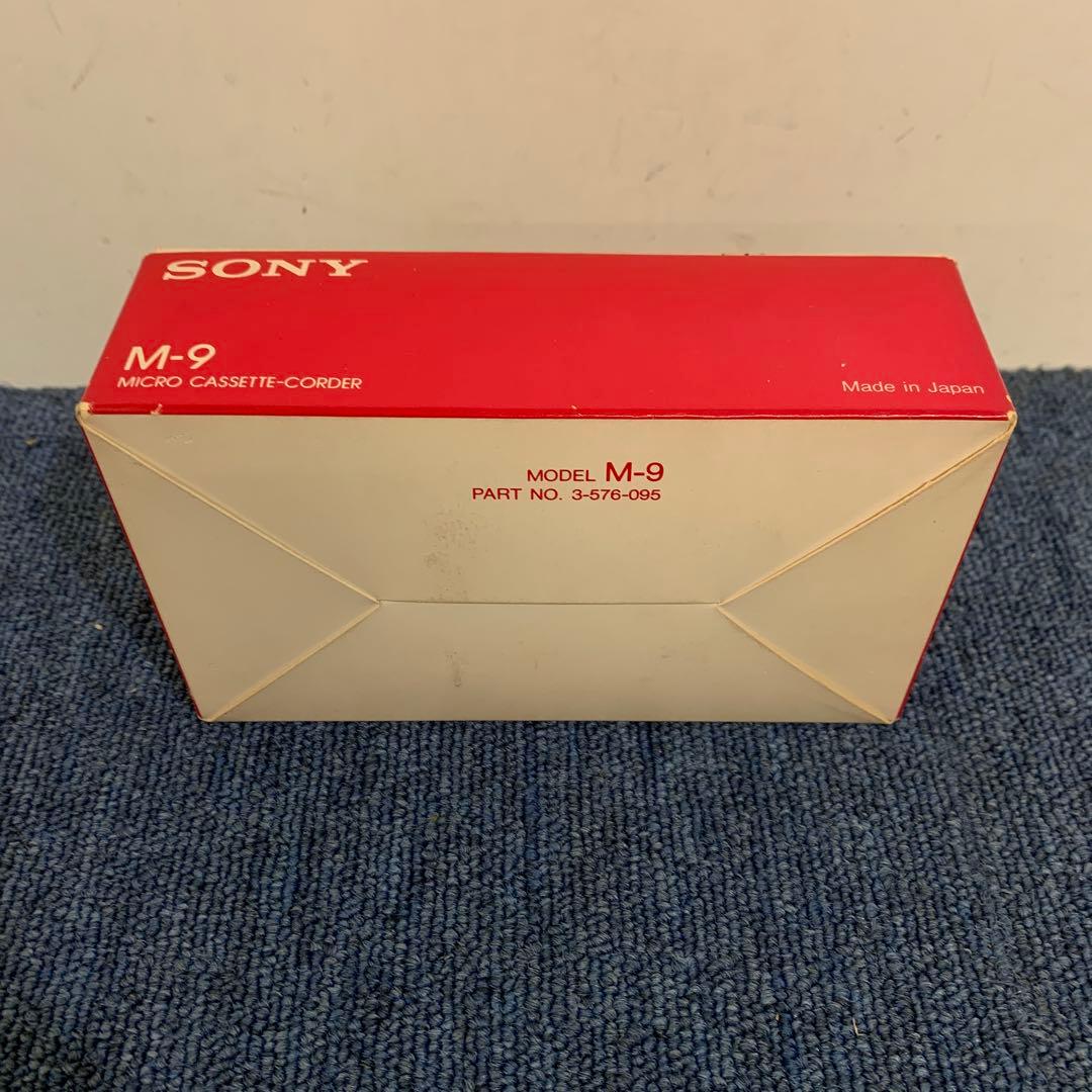 希少 SONYマイクロカセットテープレコーダ　M-9