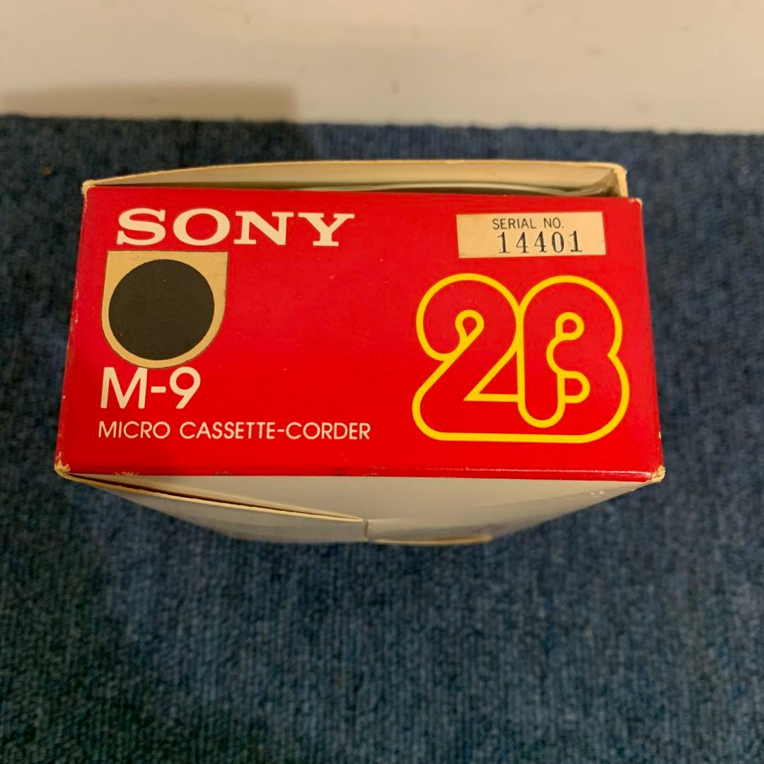 希少 SONYマイクロカセットテープレコーダ　M-9
