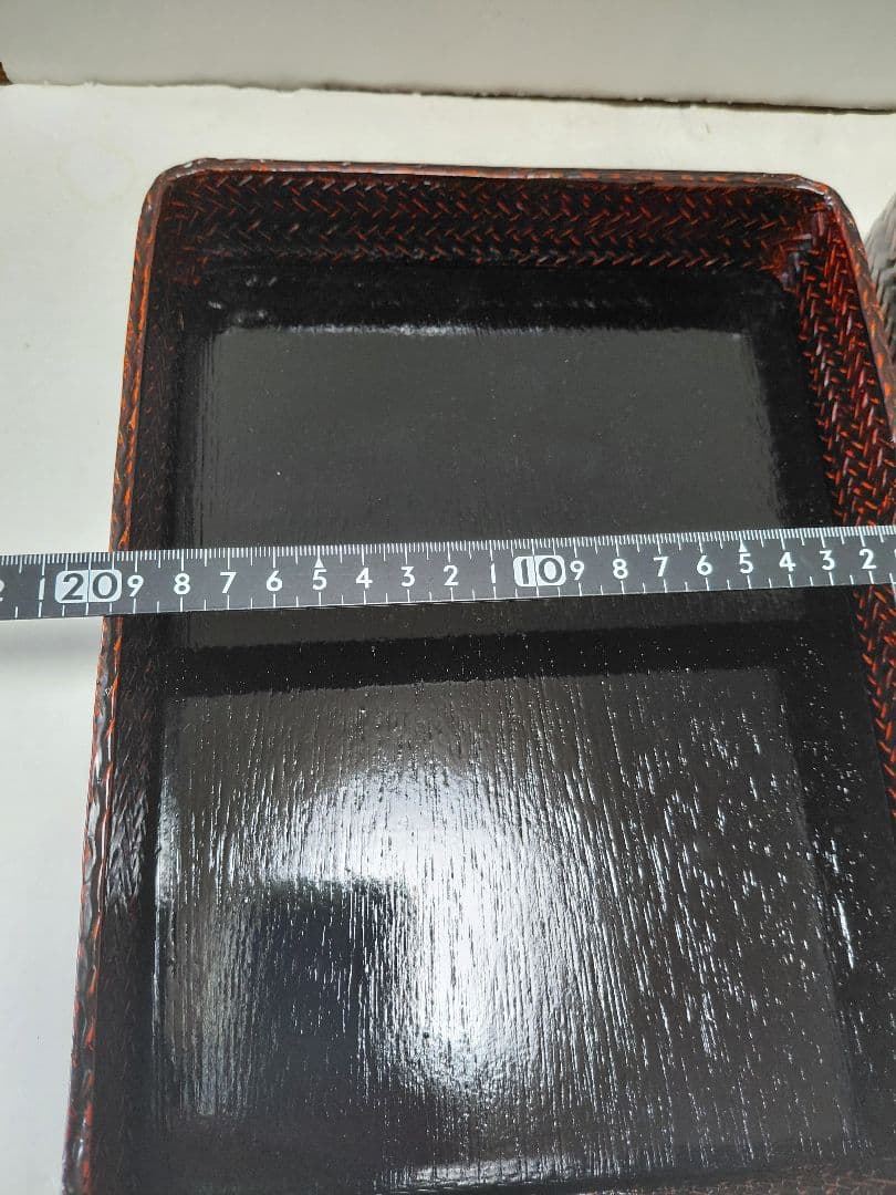 籃胎漆器　井上籃製　文箱　小物入　福岡県特産