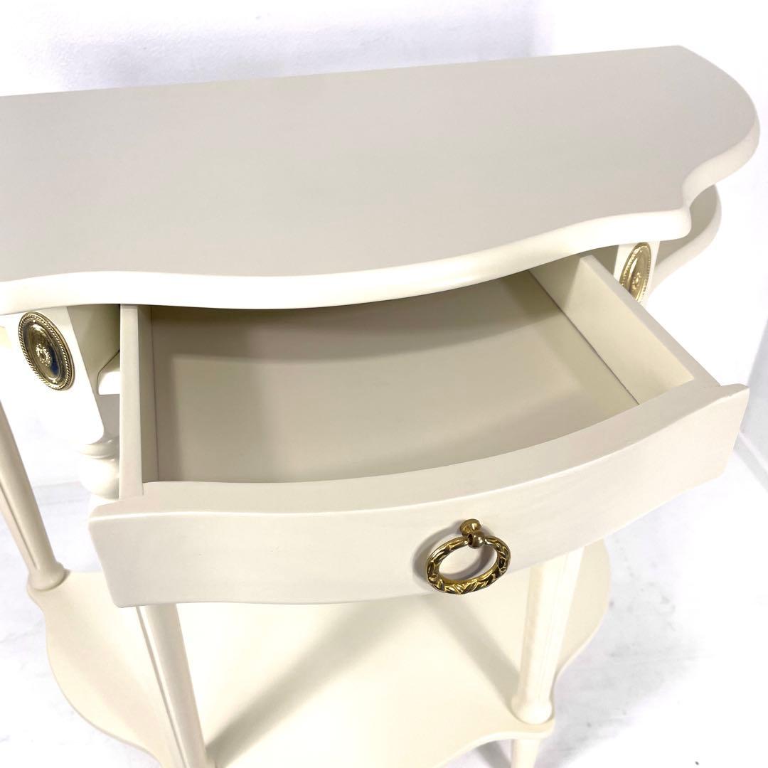 コンソールテーブル　サイドテーブル　インテリア　花台　アンティーク　　ロココ調