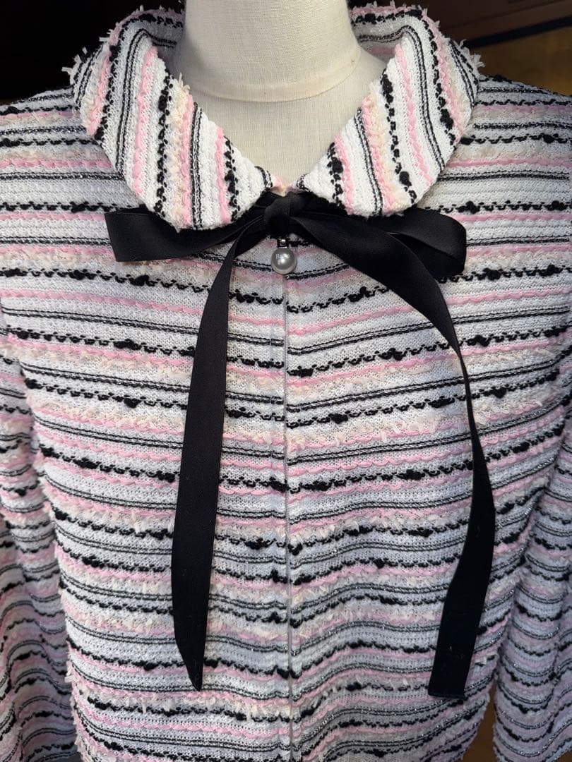 【Reneルネ】限定品DM 掲載新品タグ付定価57,200円ニットジャケット36