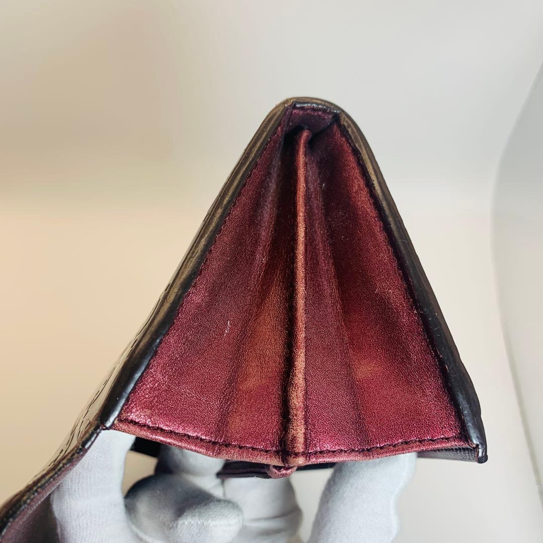 GUCCIグッチ 長財布 ラブリー/シマライン 251861 ブラウン レザー