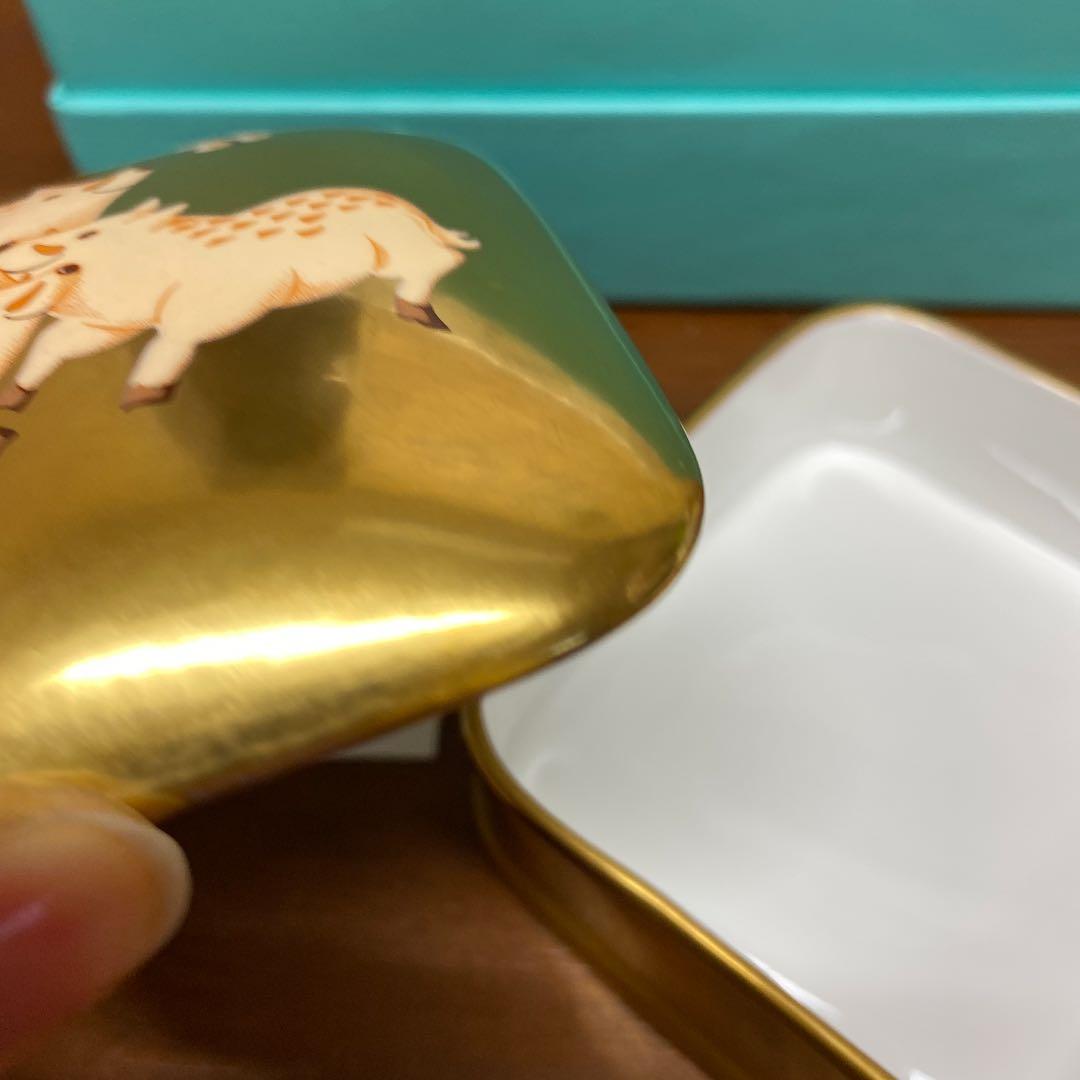 再値下【レア】ティファニー　金彩　box