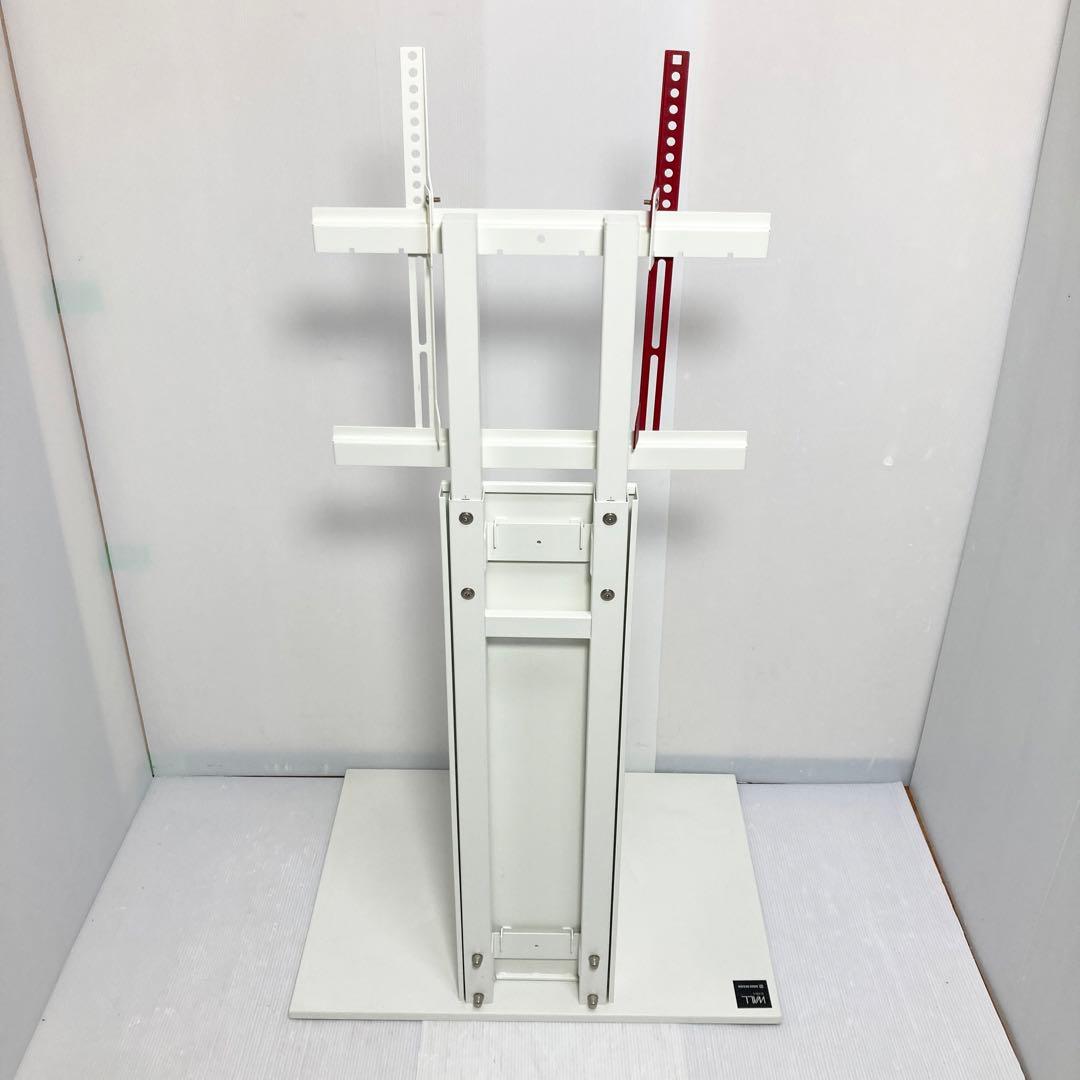 WALL 壁寄せテレビスタンド V2 ハイタイプ 32-60V対応 ホワイト