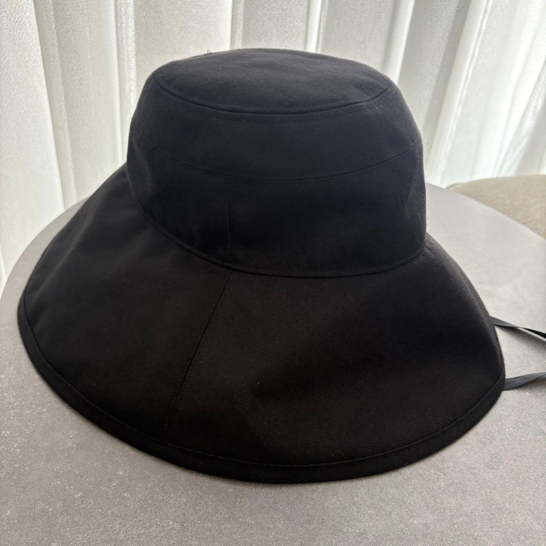 サンバリア 100 ナチュラルハット ブラック 黒 顎紐付き 完全遮光 UV