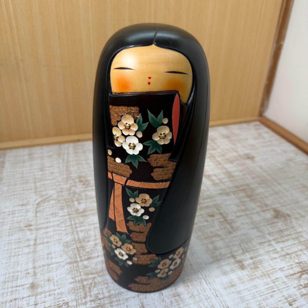 創作こけし【野沢薫 作】大型　内閣総理大臣賞受賞作家 コケシ