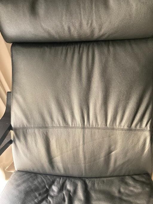 【本革 黒】POÄNG ポエング ロッキングチェア　ブラック本革　黒