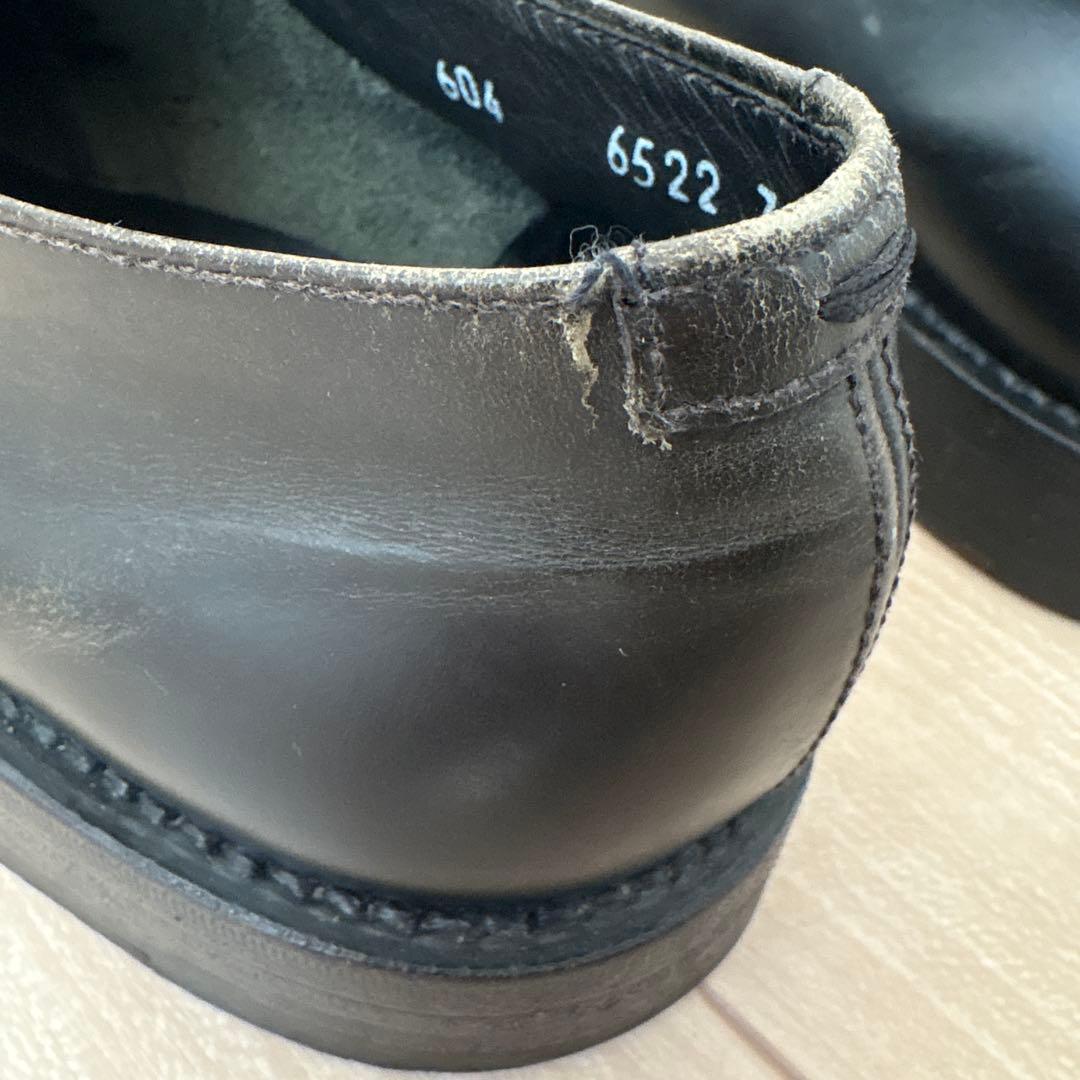 靴 prada archive square toe leather shoes