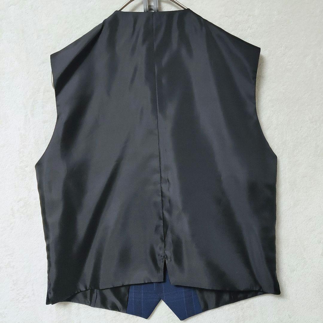 ワンダーファクトリー 男の子 フォーマルスーツ 8点 160 ネイビーチェック