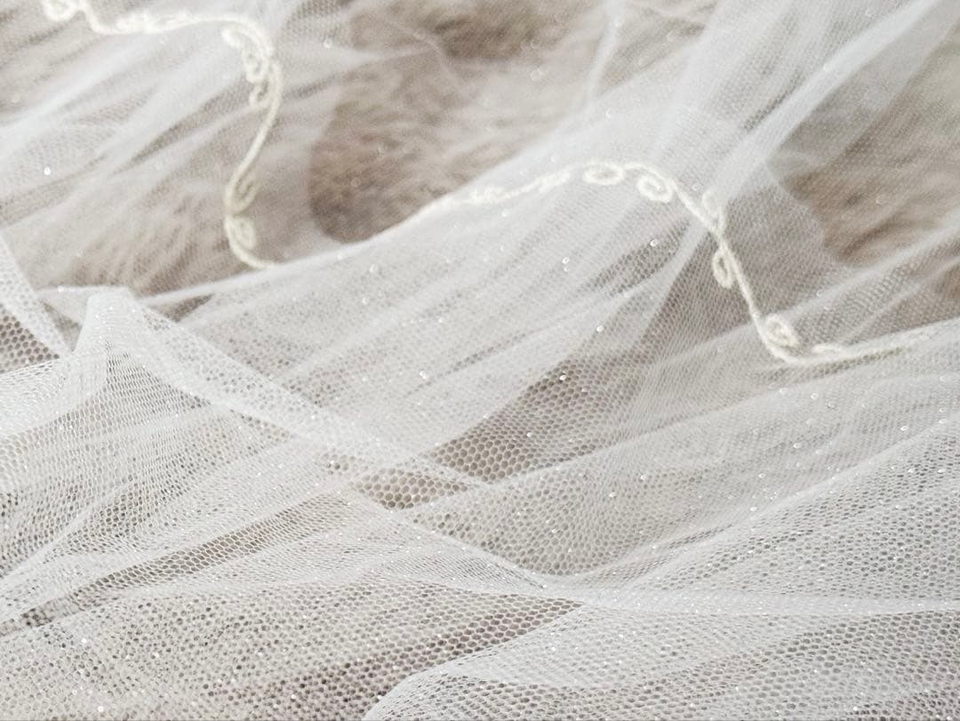 FTW ミラコスタ ウェディング ミッキーベール ショート ラメあり